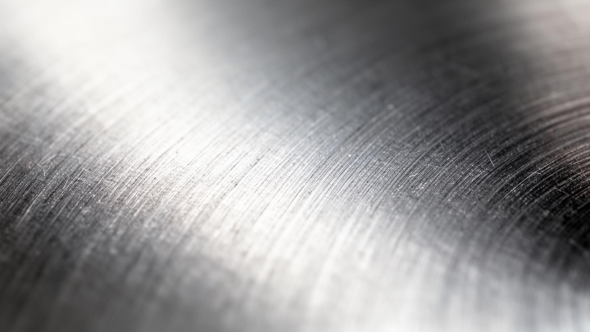 Brushed steel texture evoking precision manufacturing