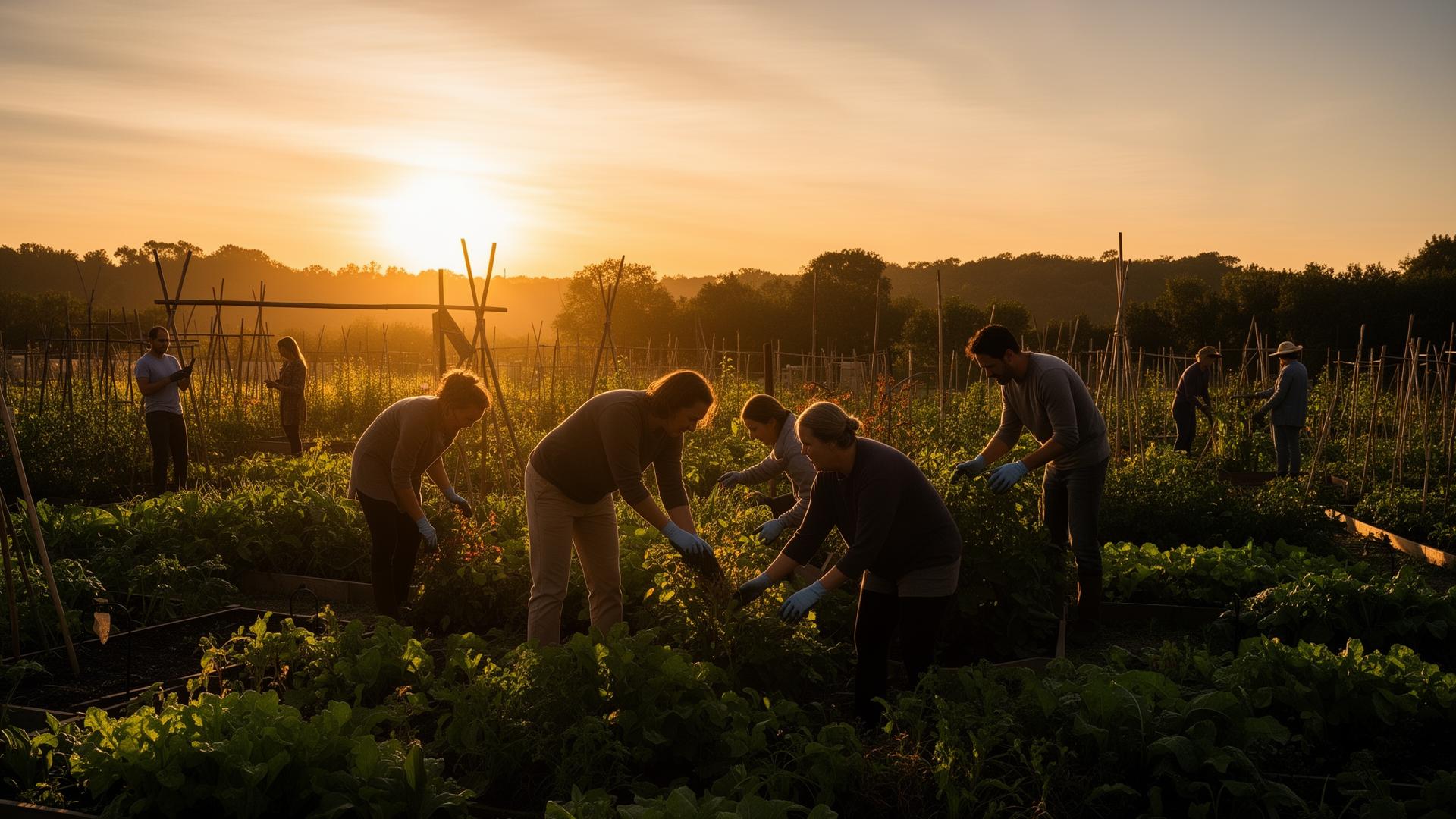 Community impact at golden hour